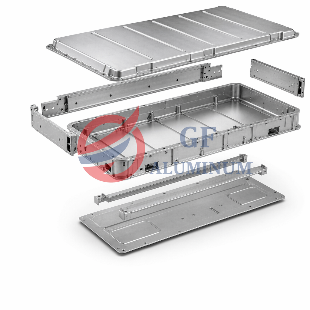 Aluminum sheet forming process for battery enclosure manufacturing