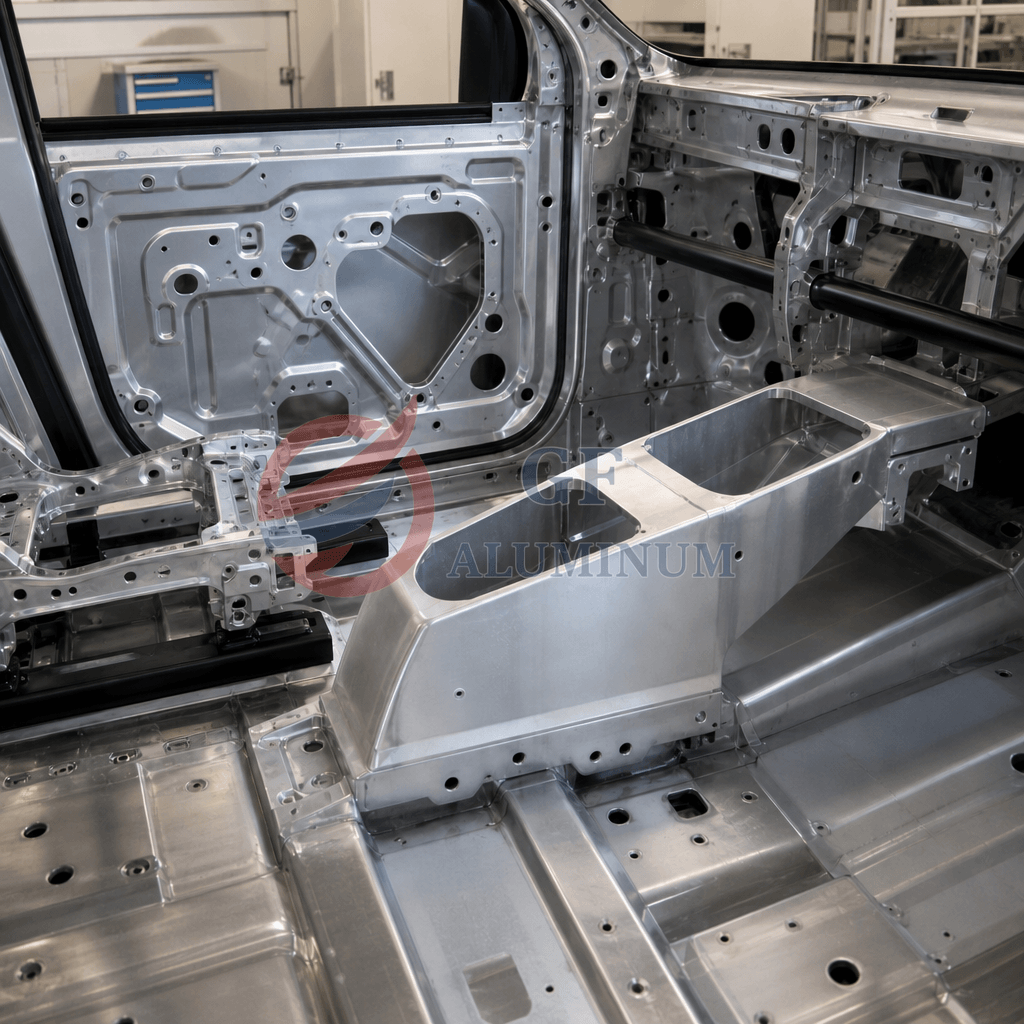 Aluminum automotive interior parts materials with sheet, coil and formed components